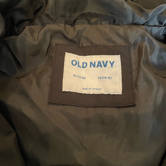 Old Navy Black Hooded Jacket - Picture 2 of 3